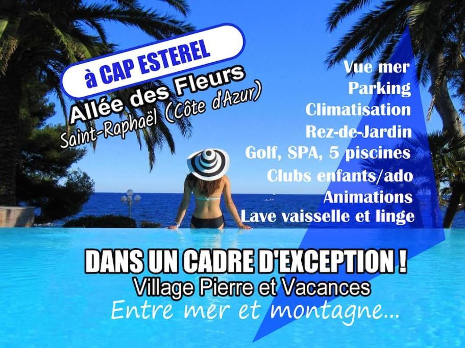 Dans Un Cadre D'Exception, Vue Mer Panoramique A Agay Cote D'Azur, Village Vacances Cap Esterel, T2 Avec Jardin, Golf, Climatisation, Wifi, 5 Piscines Saint-Raphaël Eksteriør billede