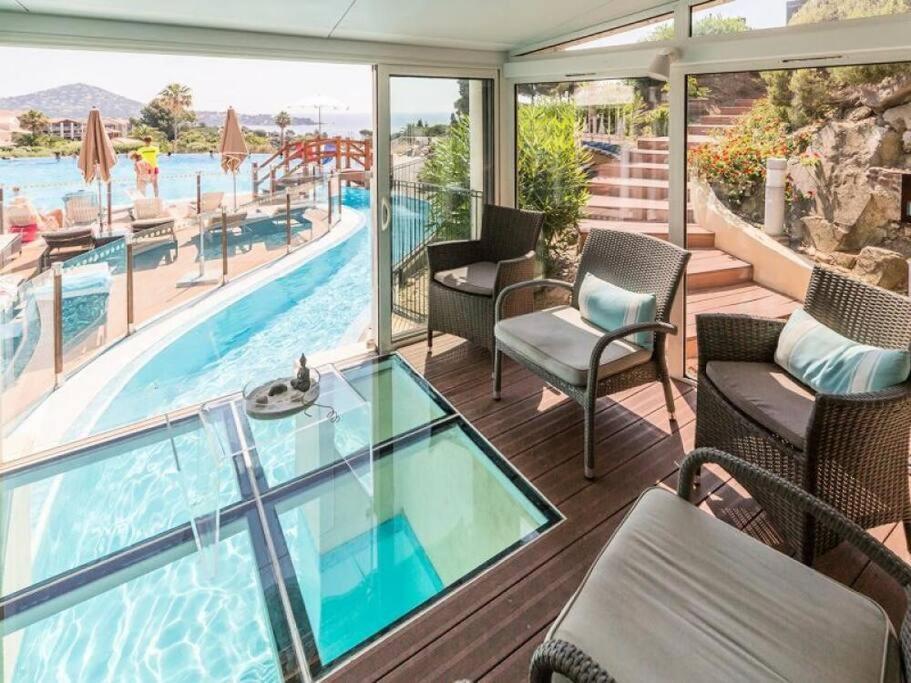 Dans Un Cadre D'Exception, Vue Mer Panoramique A Agay Cote D'Azur, Village Vacances Cap Esterel, T2 Avec Jardin, Golf, Climatisation, Wifi, 5 Piscines Saint-Raphaël Eksteriør billede