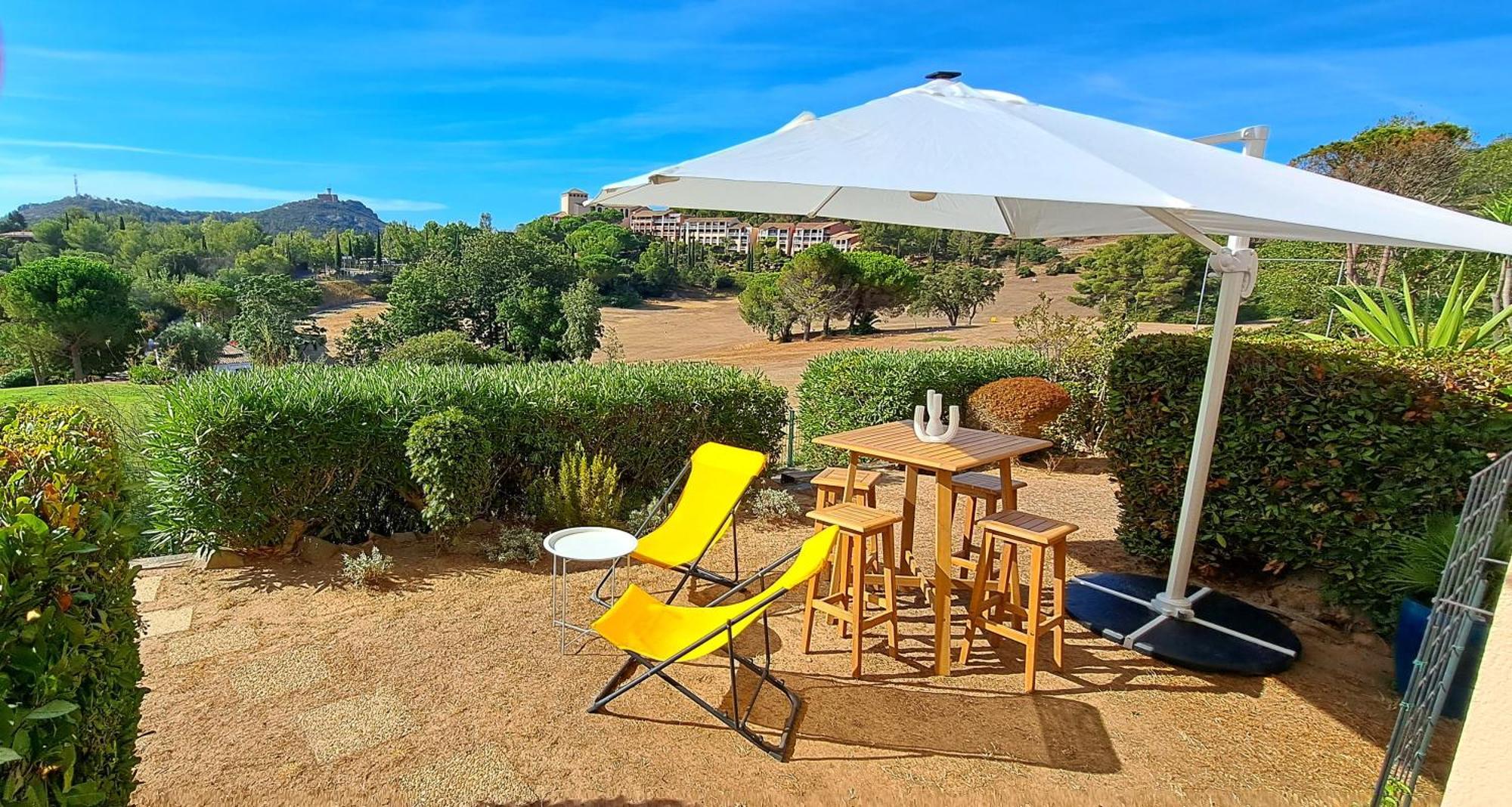 Dans Un Cadre D'Exception, Vue Mer Panoramique A Agay Cote D'Azur, Village Vacances Cap Esterel, T2 Avec Jardin, Golf, Climatisation, Wifi, 5 Piscines Saint-Raphaël Eksteriør billede