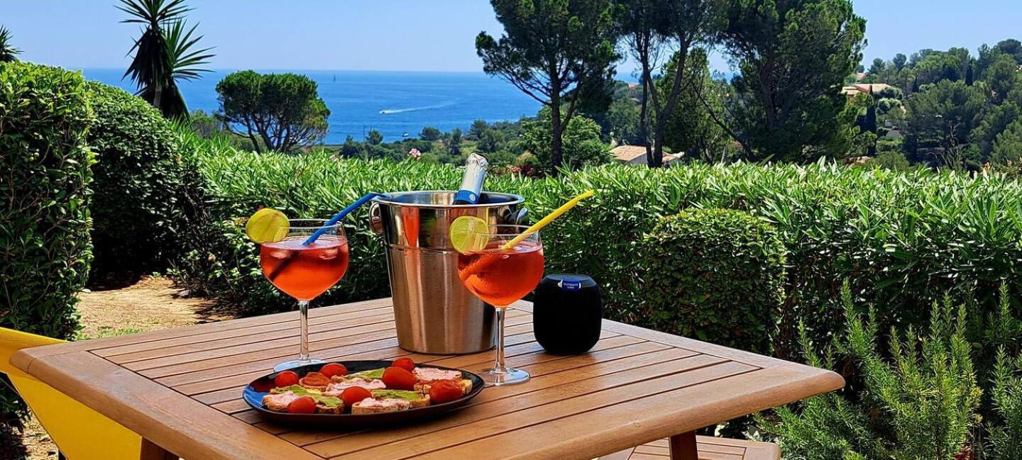 Dans Un Cadre D'Exception, Vue Mer Panoramique A Agay Cote D'Azur, Village Vacances Cap Esterel, T2 Avec Jardin, Golf, Climatisation, Wifi, 5 Piscines Saint-Raphaël Eksteriør billede