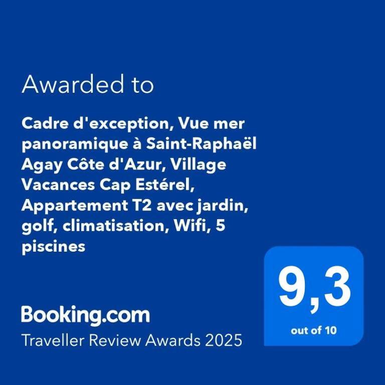 Dans Un Cadre D'Exception, Vue Mer Panoramique A Agay Cote D'Azur, Village Vacances Cap Esterel, T2 Avec Jardin, Golf, Climatisation, Wifi, 5 Piscines Saint-Raphaël Eksteriør billede